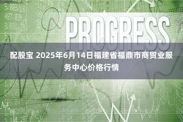 配股宝 2025年6月14日福建省福鼎市商贸业服务中心价格行情